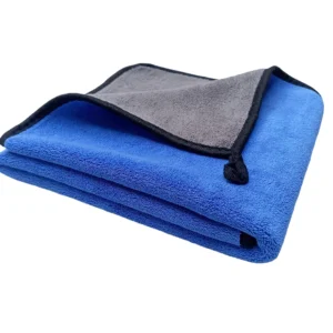 800 GSM Microfiber Cloth Dual Sided Blue