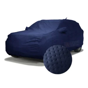 Ascot Car Body Covers for Hyundai | Tiebond | Waterproof, Custom-Fit with Mirror Pockets | 3-Layer Protection | Heat & UV Resistant for Indoor & Outdoor Use (Blue)