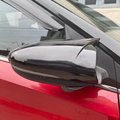 Batman Style ABS Mirror Caps with Indicator Cut for New i20 & N-Line – Premium Gloss Finish